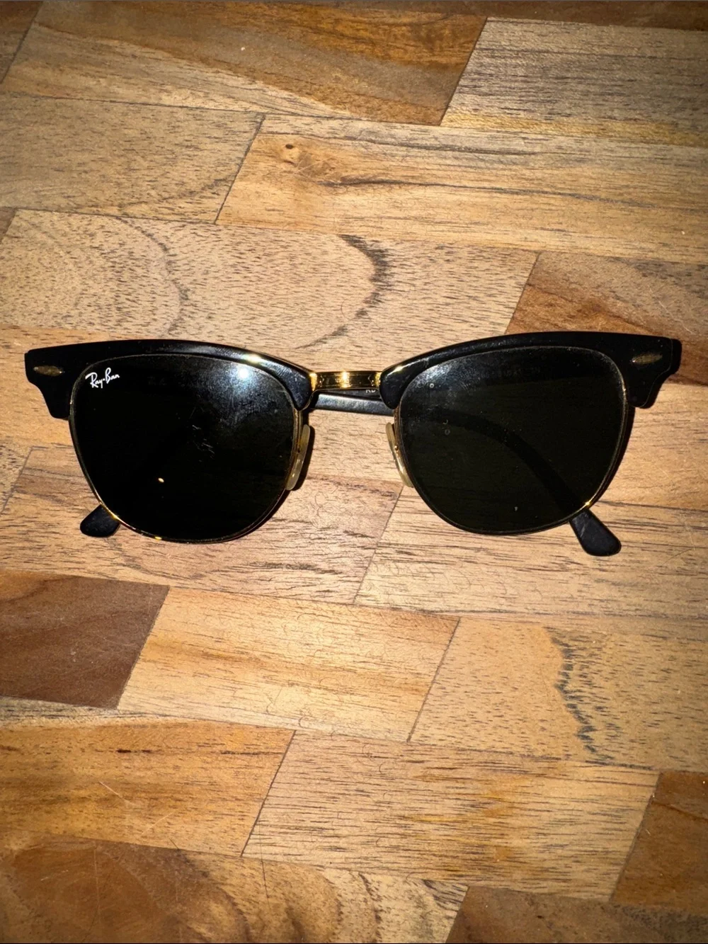 Ray-Ban Clubmaster Classic Glasses Gold‎ Frame